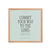 Commit Your Way: Psalm 37:5 Premium Matte Bible Verse Art