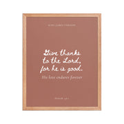 Psalm 136:1 Bible Verse on Red Background    Unframed Matte Paper / 5"x7"-Unframed Matte Paper / 8″×10″-Unframed Matte Paper / 10″×10″-Unframed Matte Paper / 11″×14″-Unframed Matte Paper / 12″×12″-Unframed Matte Paper / 12″×16″-Unframed Matte Paper / 12″×18″-Unframed Matte Paper / 14″×14″-Unframed Matte Paper / 16″×16″-Unframed Matte Paper / 16″×20″ 