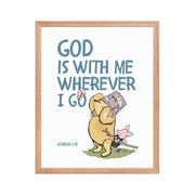 Joshua 1:9 – Winnie the Pooh Bear Inspired Scripture Print