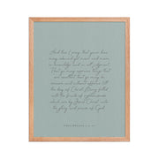 “Abound in Love” – Philippians 1:9–11 KJV Scripture Wall Art