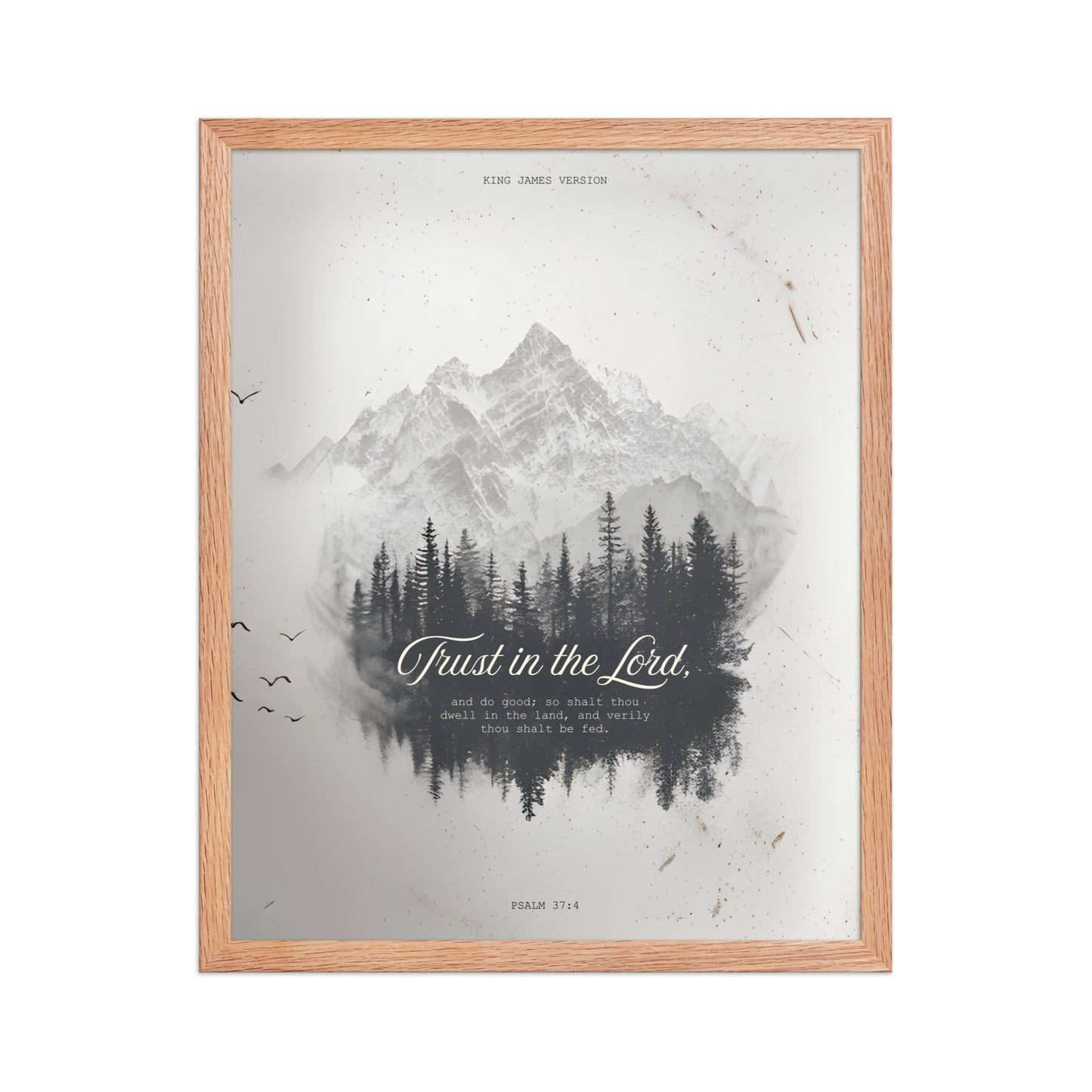 Psalm 37:4 "Trust in the Lord" Wall Art    Unframed Matte Paper / 11″×14″-Unframed Matte Paper / 12″×16″-Unframed Matte Paper / 12″×18″-Unframed Matte Paper / 16″×20″-Unframed Matte Paper / 18″×24″ 