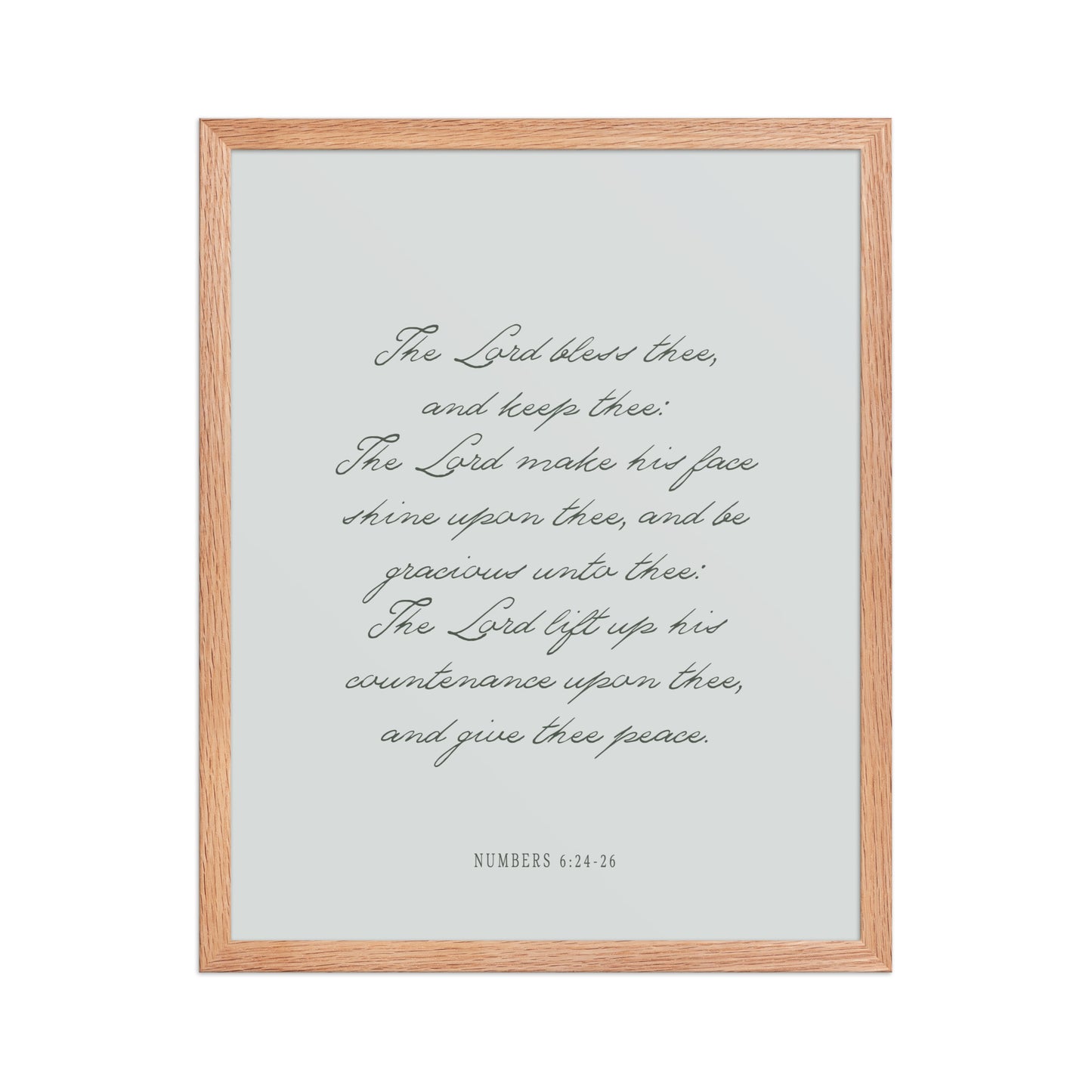 "The Lord Bless You" Numbers 6:24-26 Art | Available in 3 Colors