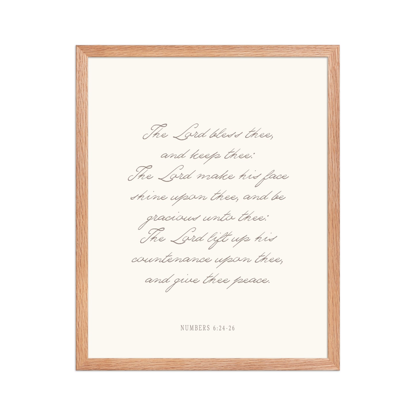 "The Lord Bless You" Numbers 6:24-26 Art | Available in 3 Colors