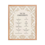 The Ten Commandments: Arch Design Print with Roman Numerals or List