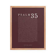 Psalm 35 Full Chapter Wall Art | Complete Scripture Print