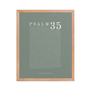 Psalm 35 Full Chapter Wall Art | Complete Scripture Print