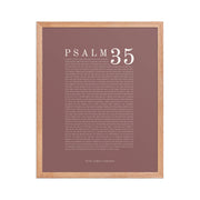 Psalm 35 Full Chapter Wall Art | Complete Scripture Print