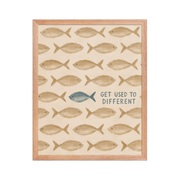Get Used To Different Christian wall art — Matte Red Oak Frame / 16″×20″ portrait mockup