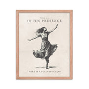 Psalm 16:11 Dancer Art On Beige Background  