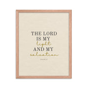 Psalm 27 Quote On light Background 16x20
