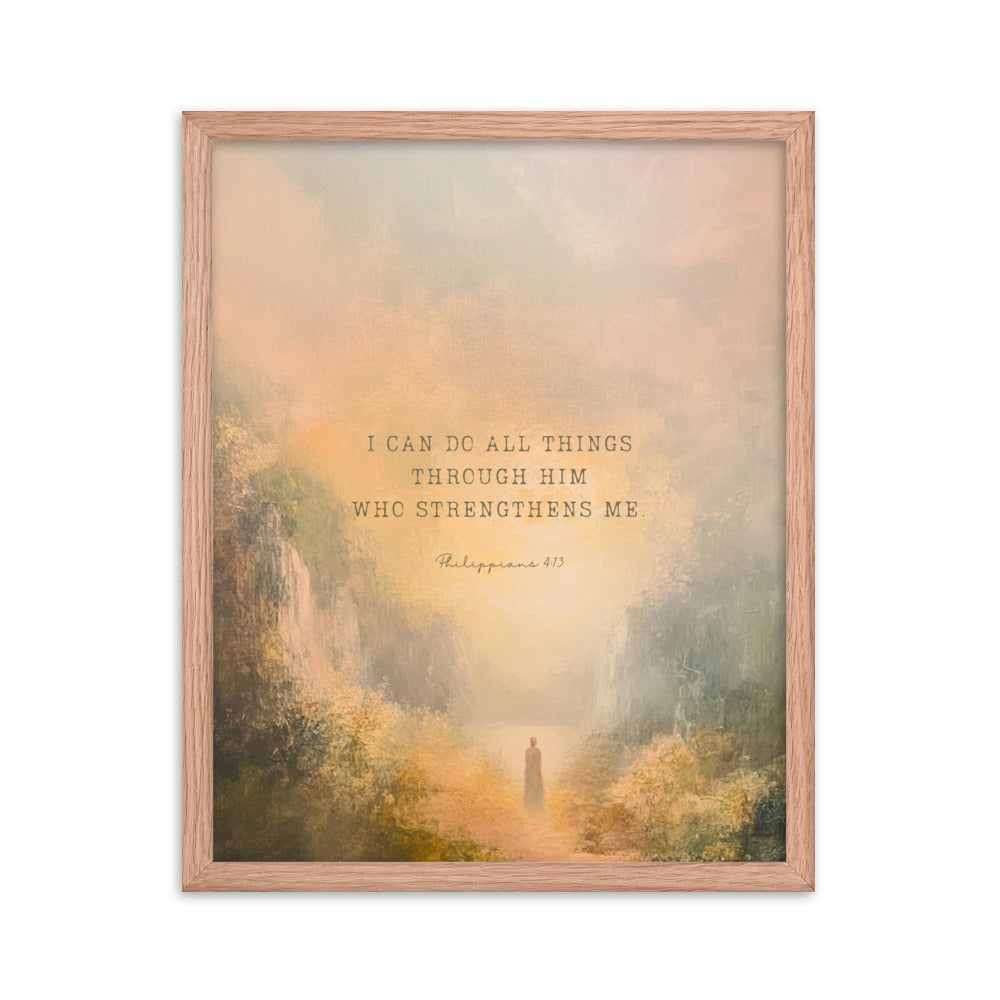 Philippians 4:13 - Oil Painting Print  