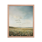 John 14:6 Meadow Scenery With Light Or Dark Text  