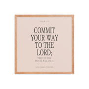 Commit Your Way: Psalm 37:5 Premium Matte Bible Verse Art