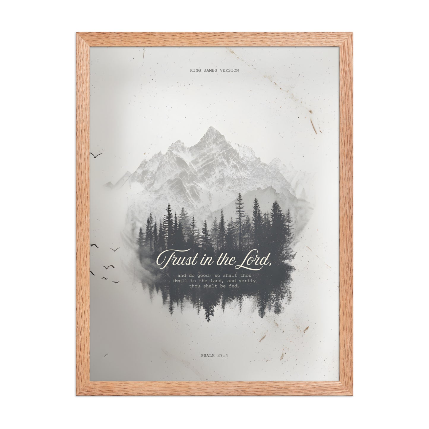 Psalm 37:4 "Trust in the Lord" Wall Art    Unframed Matte Paper / 11″×14″-Unframed Matte Paper / 12″×16″-Unframed Matte Paper / 12″×18″-Unframed Matte Paper / 16″×20″-Unframed Matte Paper / 18″×24″ 