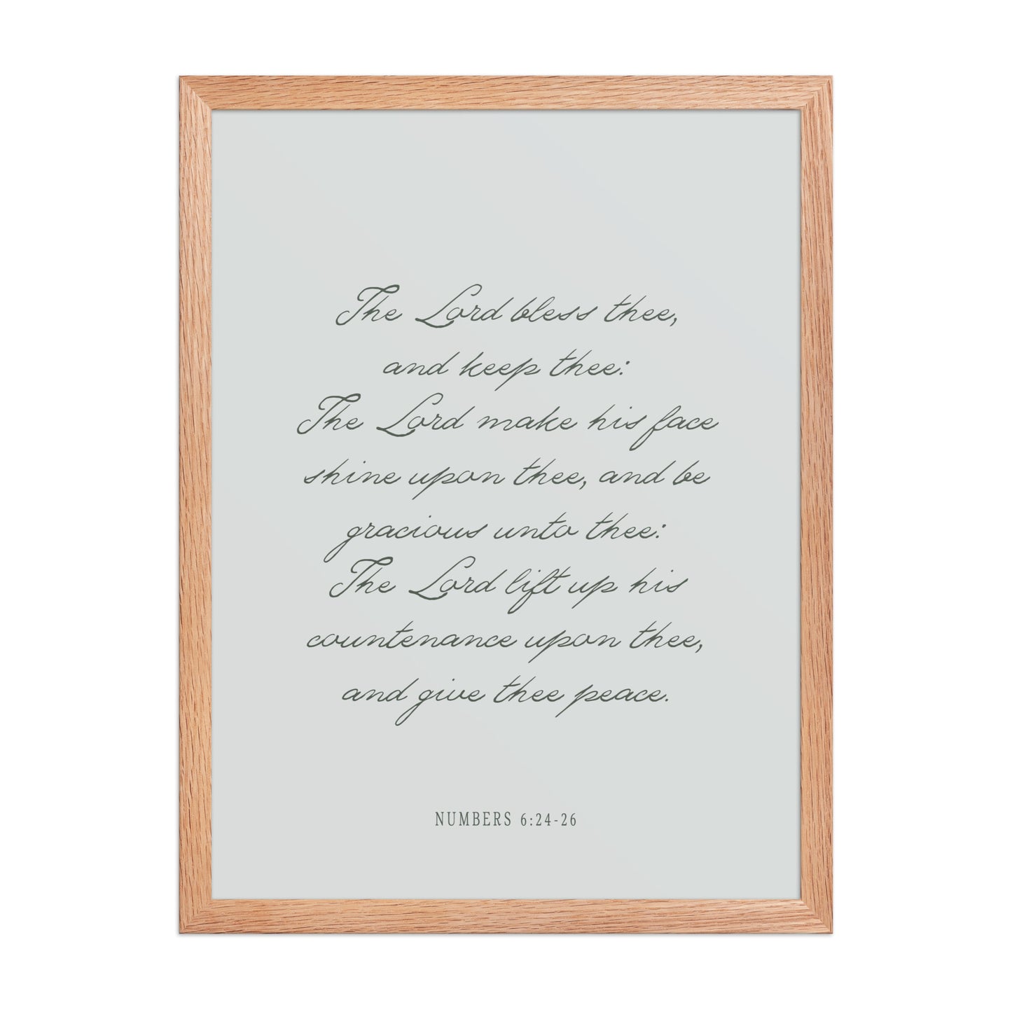 "The Lord Bless You" Numbers 6:24-26 Art | Available in 3 Colors