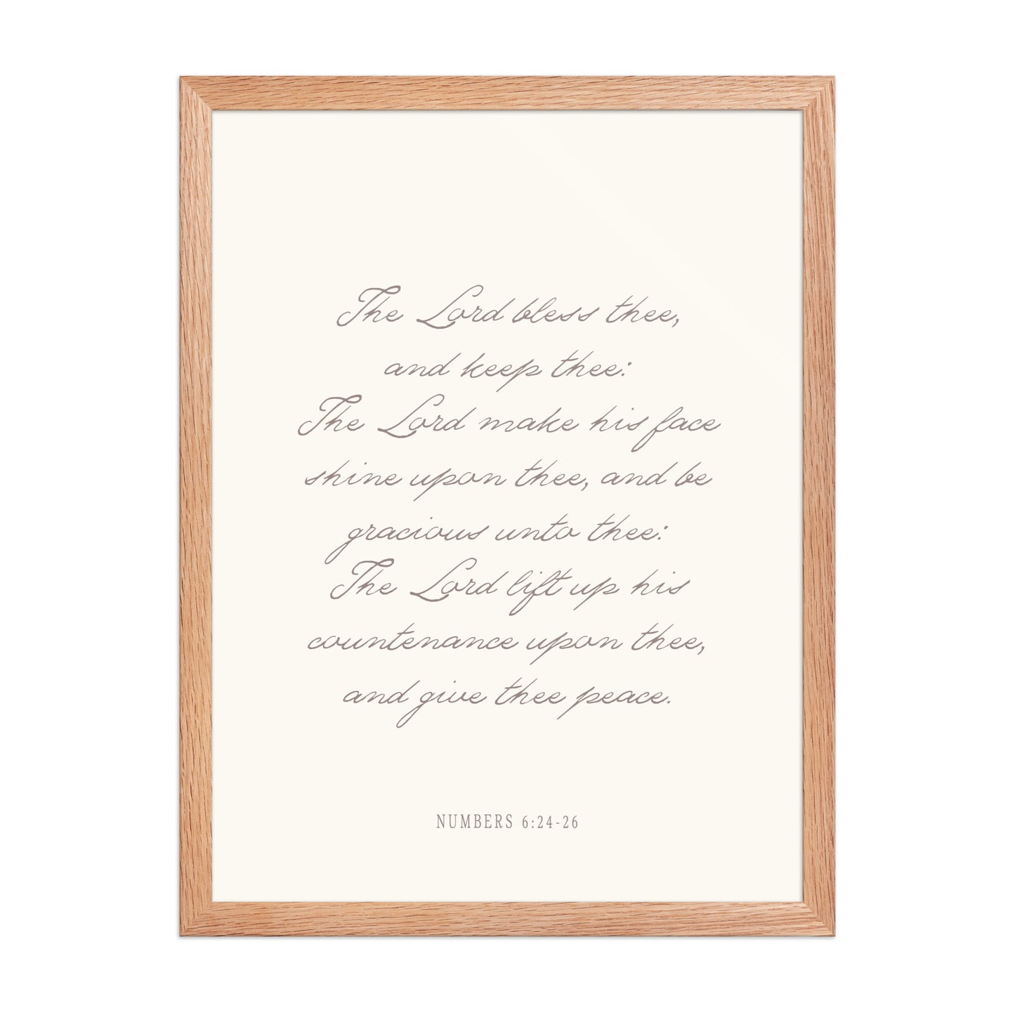 "The Lord Bless You" Numbers 6:24-26 Art | Available in 3 Colors