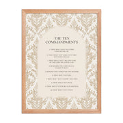 The Ten Commandments: Arch Design Print with Roman Numerals or List    Unframed Matte Paper / 8″×10″ / List-Unframed Matte Paper / 8″×10″ / Roman Numerals-Unframed Matte Paper / 11″×14″ / List-Unframed Matte Paper / 11″×14″ / Roman Numerals-Unframed Matte Paper / 12″×16″ / List 
