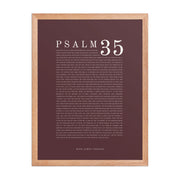 Psalm 35 Full Chapter Wall Art | Complete Scripture Print