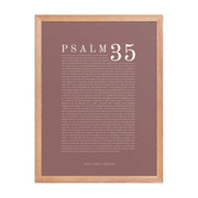 Psalm 35 Full Chapter Wall Art | Complete Scripture Print