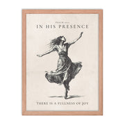 Psalm 16:11 Dancer Art On Beige Background  
