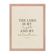 Psalm 27 Quote On light Background 18x24
