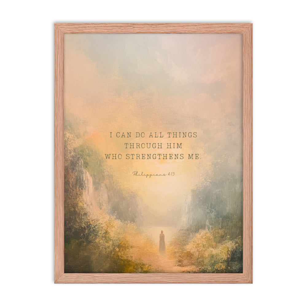 Philippians 4:13 - Oil Painting Print  