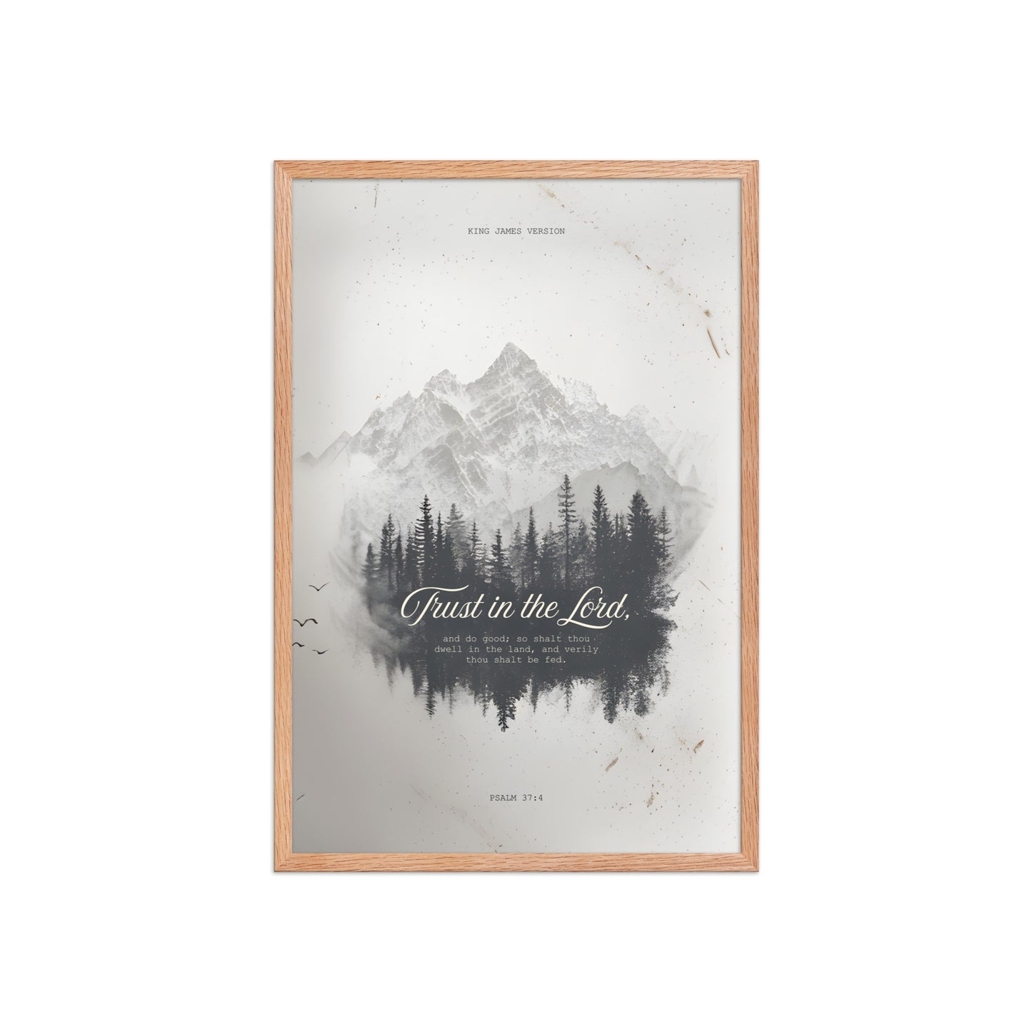Psalm 37:4 "Trust in the Lord" Wall Art    Unframed Matte Paper / 11″×14″-Unframed Matte Paper / 12″×16″-Unframed Matte Paper / 12″×18″-Unframed Matte Paper / 16″×20″-Unframed Matte Paper / 18″×24″ 