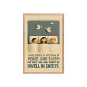 Psalm 4:8 Nursery Wall Art    Unframed Matte Paper / 8″×10″-Unframed Matte Paper / 11″×14″-Unframed Matte Paper / 12″×16″-Unframed Matte Paper / 12″×18″-Unframed Matte Paper / 16″×20″ 