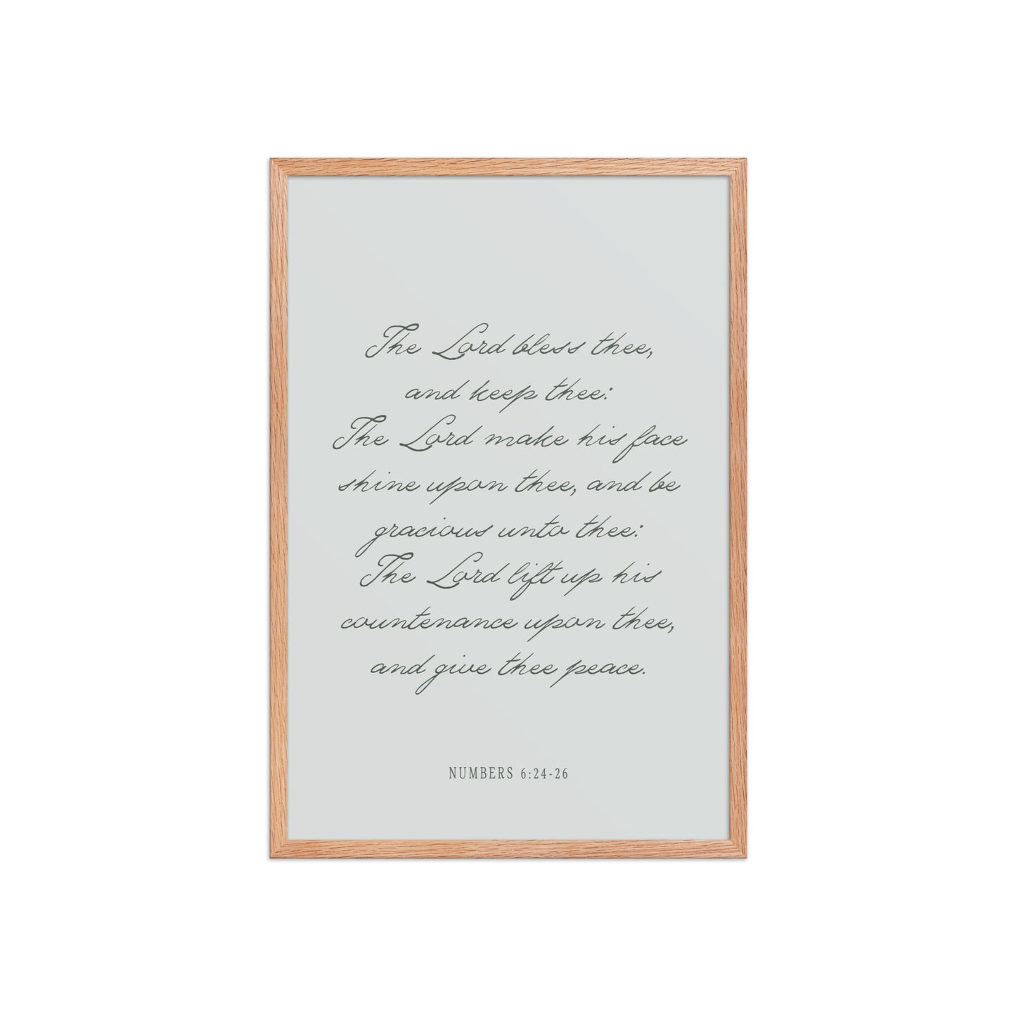 "The Lord Bless You" Numbers 6:24-26 Art | Available in 3 Colors