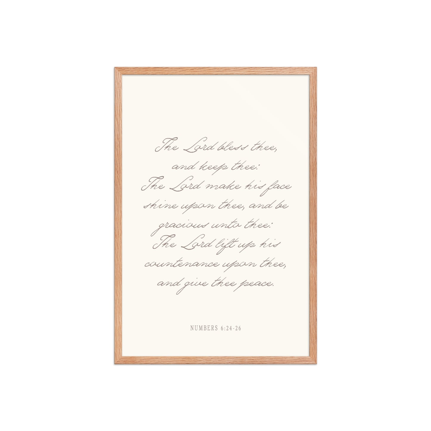 "The Lord Bless You" Numbers 6:24-26 Art | Available in 3 Colors