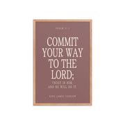 Commit Your Way: Psalm 37:5 Premium Matte Bible Verse Art    Unframed Matte Paper / 8″×10″ / Faded Brick-Unframed Matte Paper / 8″×10″ / Blush-Unframed Matte Paper / 8″×10″ / Deep Plum-Unframed Matte Paper / 8″×10″ / Mint-Unframed Matte Paper / 10″×10″ / Faded Brick 