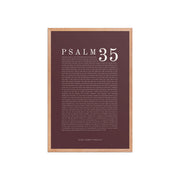 Psalm 35 Full Chapter Wall Art | Complete Scripture Print