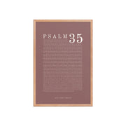 Psalm 35 Full Chapter Wall Art | Complete Scripture Print