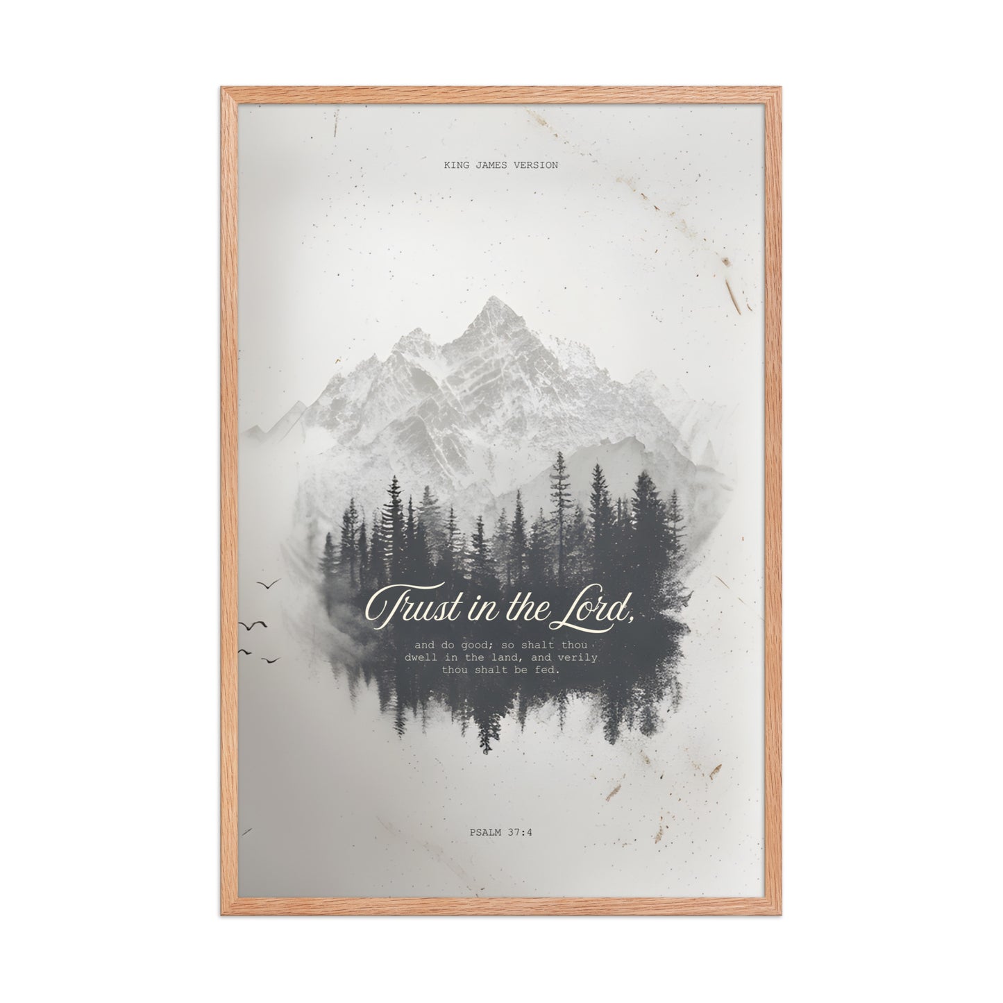 Psalm 37:4 "Trust in the Lord" Wall Art    Unframed Matte Paper / 11″×14″-Unframed Matte Paper / 12″×16″-Unframed Matte Paper / 12″×18″-Unframed Matte Paper / 16″×20″-Unframed Matte Paper / 18″×24″ 