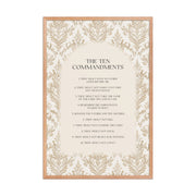 The Ten Commandments: Arch Design Print with Roman Numerals or List    Unframed Matte Paper / 8″×10″ / List-Unframed Matte Paper / 8″×10″ / Roman Numerals-Unframed Matte Paper / 11″×14″ / List-Unframed Matte Paper / 11″×14″ / Roman Numerals-Unframed Matte Paper / 12″×16″ / List 