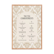 The Ten Commandments: Arch Design Print with Roman Numerals or List