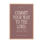 Commit Your Way: Psalm 37:5 Premium Matte Bible Verse Art    Unframed Matte Paper / 8″×10″ / Faded Brick-Unframed Matte Paper / 8″×10″ / Blush-Unframed Matte Paper / 8″×10″ / Deep Plum-Unframed Matte Paper / 8″×10″ / Mint-Unframed Matte Paper / 10″×10″ / Faded Brick 