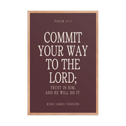 Commit Your Way: Psalm 37:5 Premium Matte Bible Verse Art