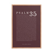 Psalm 35 Full Chapter Wall Art | Complete Scripture Print