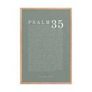 Psalm 35 Full Chapter Wall Art | Complete Scripture Print