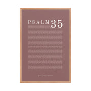 Psalm 35 Full Chapter Wall Art | Complete Scripture Print