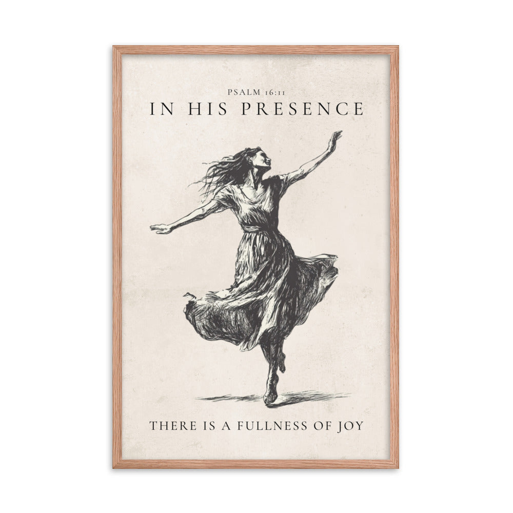 Psalm 16:11 Dancer On Beige 24x36