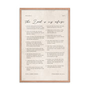 Psalm 91 KJV Whole Chapter On Beige 24x36
