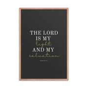 Psalm 27 Quote On dark Background 24x36