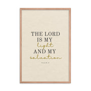 Psalm 27 Quote On light Background 24x36