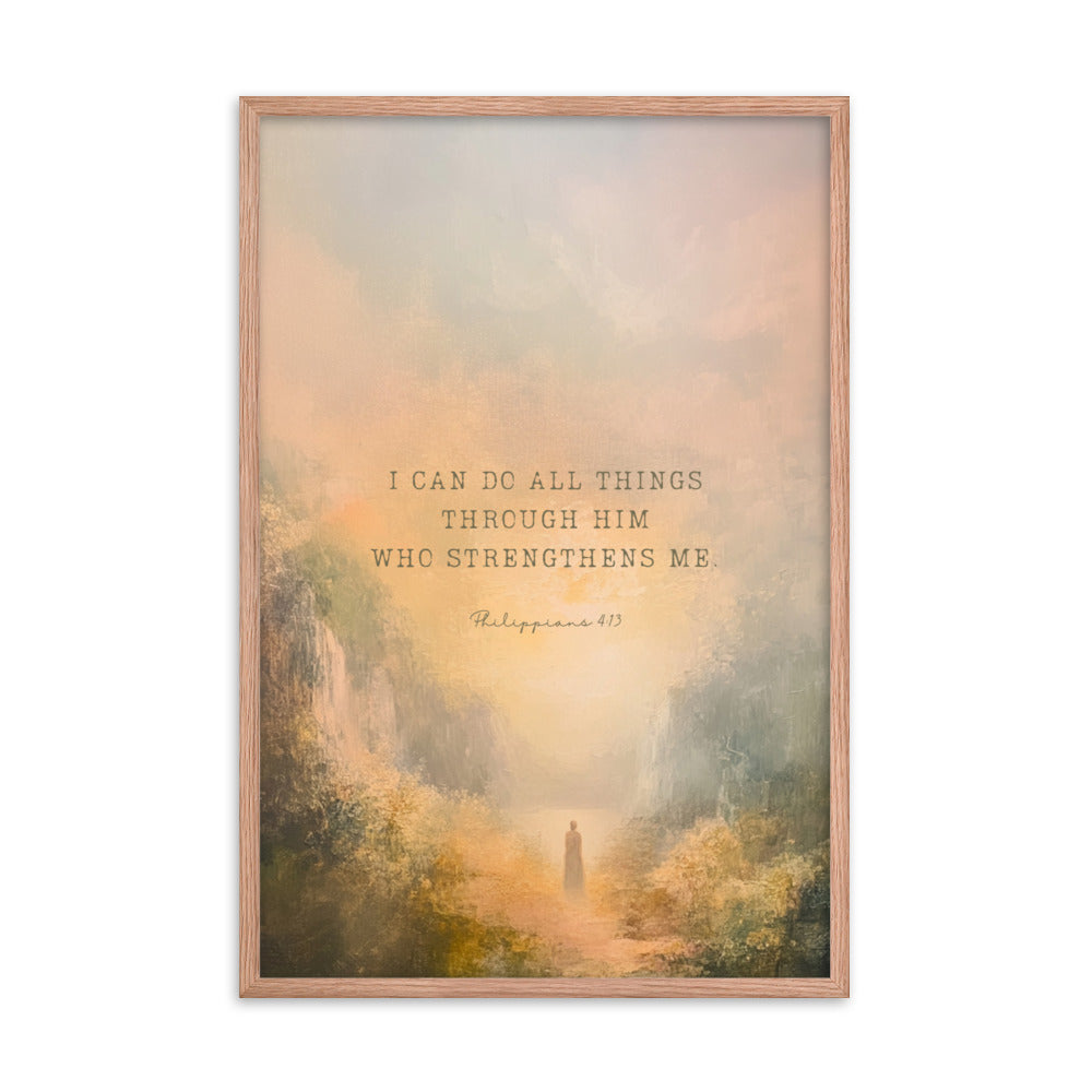 Philippians 4:13 - Oil Painting Print  