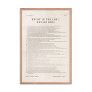 Psalm 37 Entire Chapter On Beige  