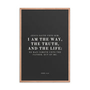 John 14:6 Black 24x36
