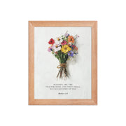 Matthew 5:9 With Flower Bouquet  