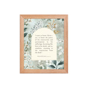 Philippians 3:10-11 –  Vintage Flower Arche  